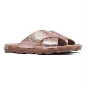 Sorel NIB Gemma slide sandals - Rose Gold